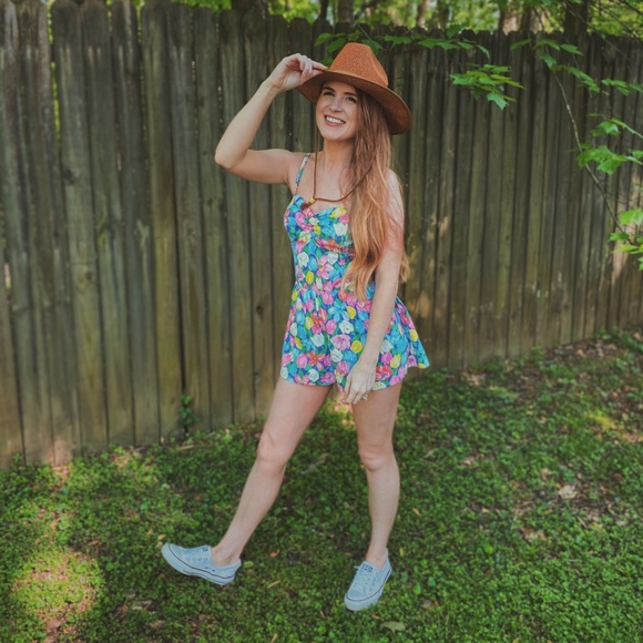 Vintage 60s Floral Romper By Gabar - Picture 3 of 7